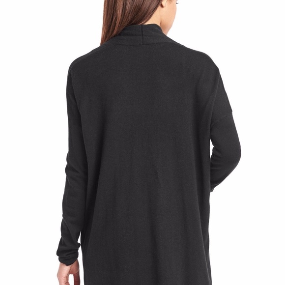 GAP - Solid True Black Open Front Cardigan - XL - Picture 4 of 9